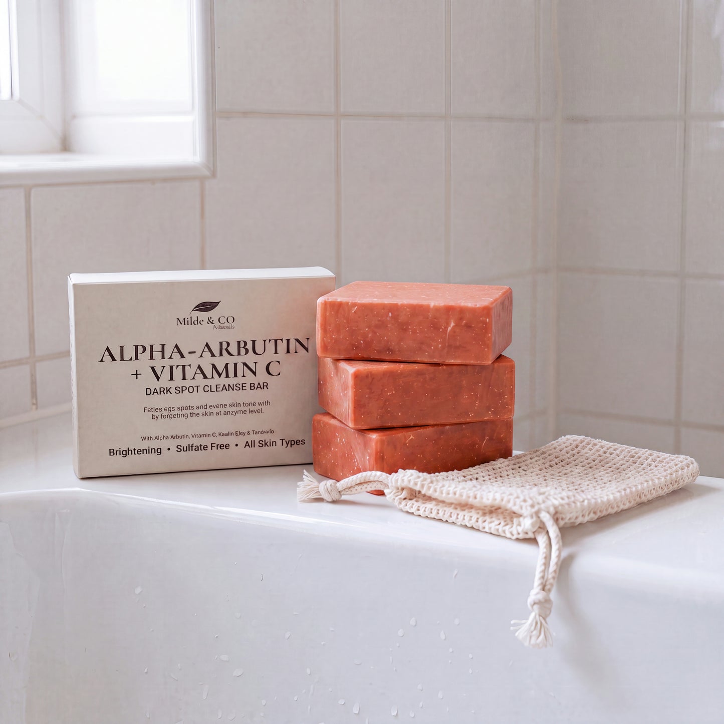 3x Brightening Bar + Anti-Bacteria Soap Pouch (Bundle)